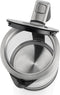 Princess 236040 - Glazen Waterkoker - 2200W 1L - Aluminium Zwart