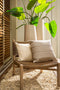 Dutch Decor TALIA - Buitenkussen 45x45 cm - waterafstotend en uv-bestendig - Pumice Stone - taupe