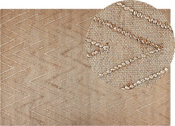 DADAY - Jute vloerkleed - Beige - 140 x 200 cm - Jute