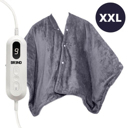 BREND BR-2220 - Elektrische Deken en Poncho - 9 Temperatuurinstellingen - Antraciet