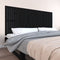 vidaXL - Wandhoofdbord - 204x3x90 - cm - massief - grenenhout - zwart