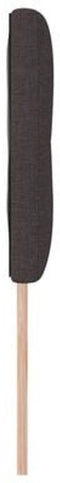 vidaXL - Hoofdbord - Knop - Ge - tuft - Donkerbruin - 140 - cm - Stof