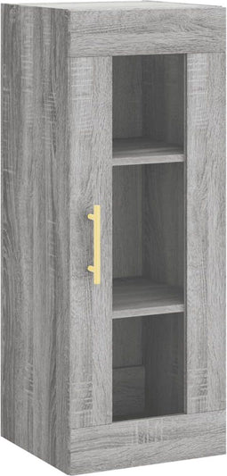 vidaXL - Hangkast - 34,5x34x90 - cm - grijs - sonoma - eikenkleurig