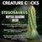 Stegosaurus - Spiky Reptile Silicone Dildo - Green