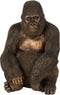 J-Line figuur Gorilla - polyresin - donkerbruin - small
