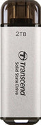 Transcend ESD300 - Draagbare SSD - 2TB - USB 3.2 Gen2 10Gb/s - Zilver