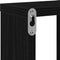 vidaXL - Wandplank - Zwart - Eiken - 104,5x10x43 - cm - Bewerkt - Hout