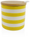 Suikerpot Versa Geel Keramisch Dolomite 8 x 8 x 8 cm Strepen Cirkelvormig