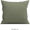 Zohome Kussensloop Satinado - Kussenhoes van 80x80 cm - Set van 2 stuks - 100% Katoen-Satijn - Groen