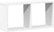 vidaXL - Wandkast - 60x16x30 - cm - bewerkt - hout - wit