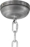 Mexlite Gaeve 2661ZW - Hanglamp Ø50cm E27 Fitting - Hoogte Verstelbaar - Zwart / Zilver
