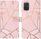 iMoshion Hoesje Geschikt voor Samsung Galaxy A71 Hoesje Met Pasjeshouder - iMoshion Design Softcase Bookcase - Goud / Roze / Pink Graphic