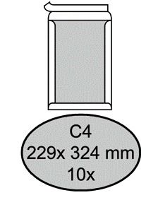 Bordrug Envelop C4 Wit