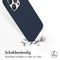 Accezz Liquid Silicone Backcover - MagSafe - Krasbestendig Schokbestendig - Donkerblauw (iPhone 15 Pro)