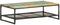 vidaXL - Salontafel - 110x60x35 - cm - massief - gerecycled - hout