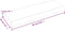 vidaXL - Wandschap - 60x20x4 - cm - onbehandeld - massief - eikenhout