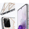 iMoshion Hoesje Geschikt voor Samsung Galaxy S20 Plus Hoesje Siliconen - iMoshion Design hoesje - Wit / Meerkleurig / Goud / White Graphic