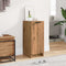 vidaXL - Schoenenkast - 29,5x35x70 - cm - bewerkt - hout - artisanaal - eikenkleur