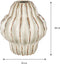 Mica Decorations Altea Vaas - Keramiek - H28 x Ø25 cm - Off White