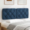 vidaXL - Hoofdbordkussen - 120 - cm - stof - blauw
