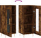 vidaXL - Dressoir - 34,5x34x90 - cm - bewerkt - hout - gerookt - eiken