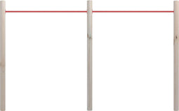 vidaXL Duikelstang 272x170 cm geïmpregneerd grenenhout en staal