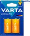 Varta Longlife Extra C - Wegwerpbatterij Alkaline - Langdurige energie (2 stuks)