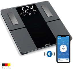 Beurer BF 500 - Digitale Personenweegschaal - Lichaamsanalyse met App - Zwart