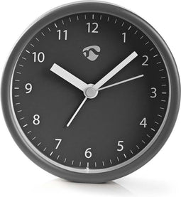 Nedis Analoge Bureau-Wekker - Snoozefunctie - Grijs