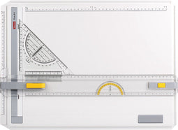 Aristo tekenbord - GEOboard - A3 formaat - met sneltekendriehoek - wit kunststof - AR-70332