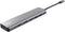 Trust 25661 - 7-in-1 USB-C Multiport Adapter - 3x HDMI 2x USB 3.2 - Aluminium