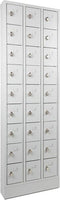 Lockerkast in 18-vaks met opening voor hangoogsluiting (zonder hangslot geleverd)