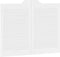 vidaXL - Draaideuren - louvre - design - 2 - paar - 80x100 - cm - wit