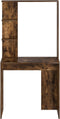 vidaXL - Kaptafel - Gerookt - Eiken - 78,5x37x154,5 - cm - Gefabriceerd - Hout