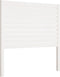 vidaXL - Hoofdbord - 106x4x100 - cm - massief - grenenhout - wit