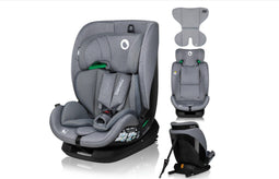 Lionelo Lavender i-Size Autostoeltje - 9 tot 36 kg (1,5-12 jaar / Groep 1 2 3 / 76-150 cm) - ISOFIX - Hoge Zijbescherming - Ventilatie - Installatie-indicatoren - 5 Ligposities - Verstelbare Hoofdsteun