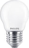 Philips energiezuinige LED Kogellamp Mat - 40 W - E27 - warmwit licht - 2 stuks - Bespaar op energiekosten