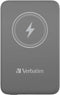 Verbatim Charge 'n' Go - Powerbank 10000 mAh - Magnetisch Draadloos Opladen 15 W - Grijs