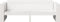 vidaXL - Tuinbank - Wit - 185,5x60x62 - cm - Massief - Grenenhout
