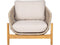 House Nordic Terracina - Loungestoel - Ergonomisch ontwerp - Grijs - 80x70x75 cm