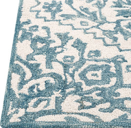 AHMETLI - Vloerkleed - Wit - 200 x 200 cm - Wol