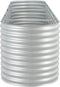 vidaXL - Plantenbak - verhoogd - 400x80x81 - cm - gegalvaniseerd - staal - zilver