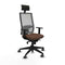 Bureaustoel met hoofdsteun Piqueras y Crespo 1D066G1 Donkerbruin