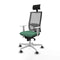Bureaustoel met hoofdsteun Piqueras y Crespo 4B026G1 Smaragdgroen
