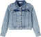 NAME IT NKFTALLI DNM1677 - Meisjes Spijkerjasje - Knoopsluiting en Ruche Details - Maat 92
