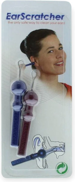 Safe ear cleaner EarScratcher blue/red 2 pieces