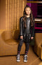 B. Nosy Y208-5847 - Meisjes Jurk - Leather look - Maat 158/164