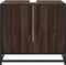 vidaXL - Wastafelkast - 65x33x60 - cm - bewerkt - hout - bruin - eikenkleur