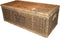 Riviera Maison Rattan Opbergkist met Deksel, Dekenkist - RR Cobbl Wharf Trunk L 140x40x80 - Rattan, Mahoniehout - Bruin