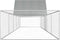 vidaXL - Kippenren - 10x2x2 - m - gegalvaniseerd - staal